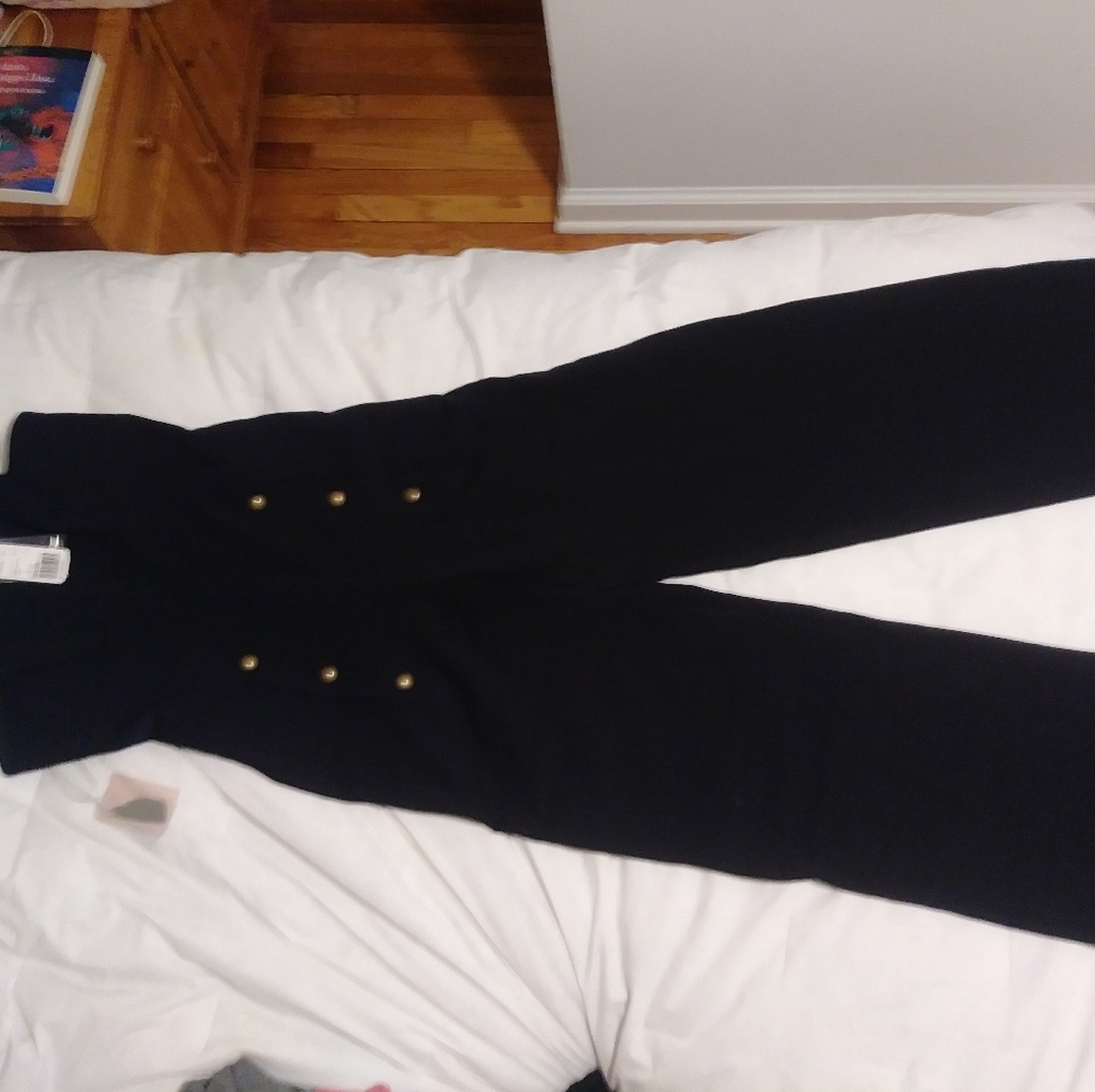 NWT-Sleeveless Square Neck stretch Jumpsuit